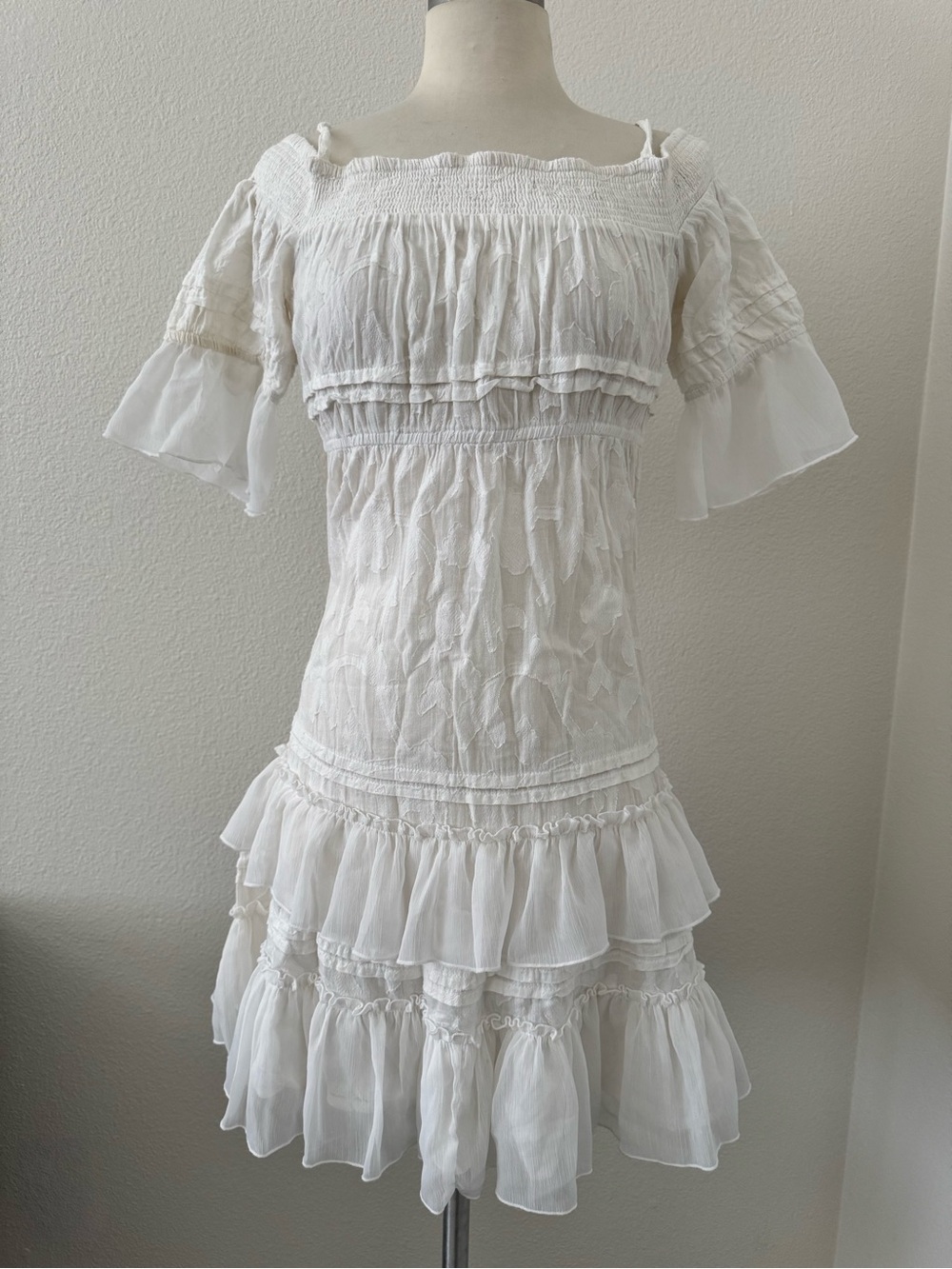 Free People Cover Up Boho of the Shoulder Dress Size Small